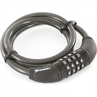 Замок тросовый универсальный с кодовым механизмом Matrix, 10 х 950 мм  картинка